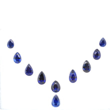 Load image into Gallery viewer, 18.34 carat Natural Royal  Blue Sapphire Pear shape Layout

