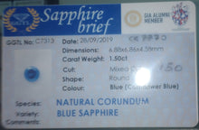 Load image into Gallery viewer, 1.50 carat Natural Blue Sappphire
