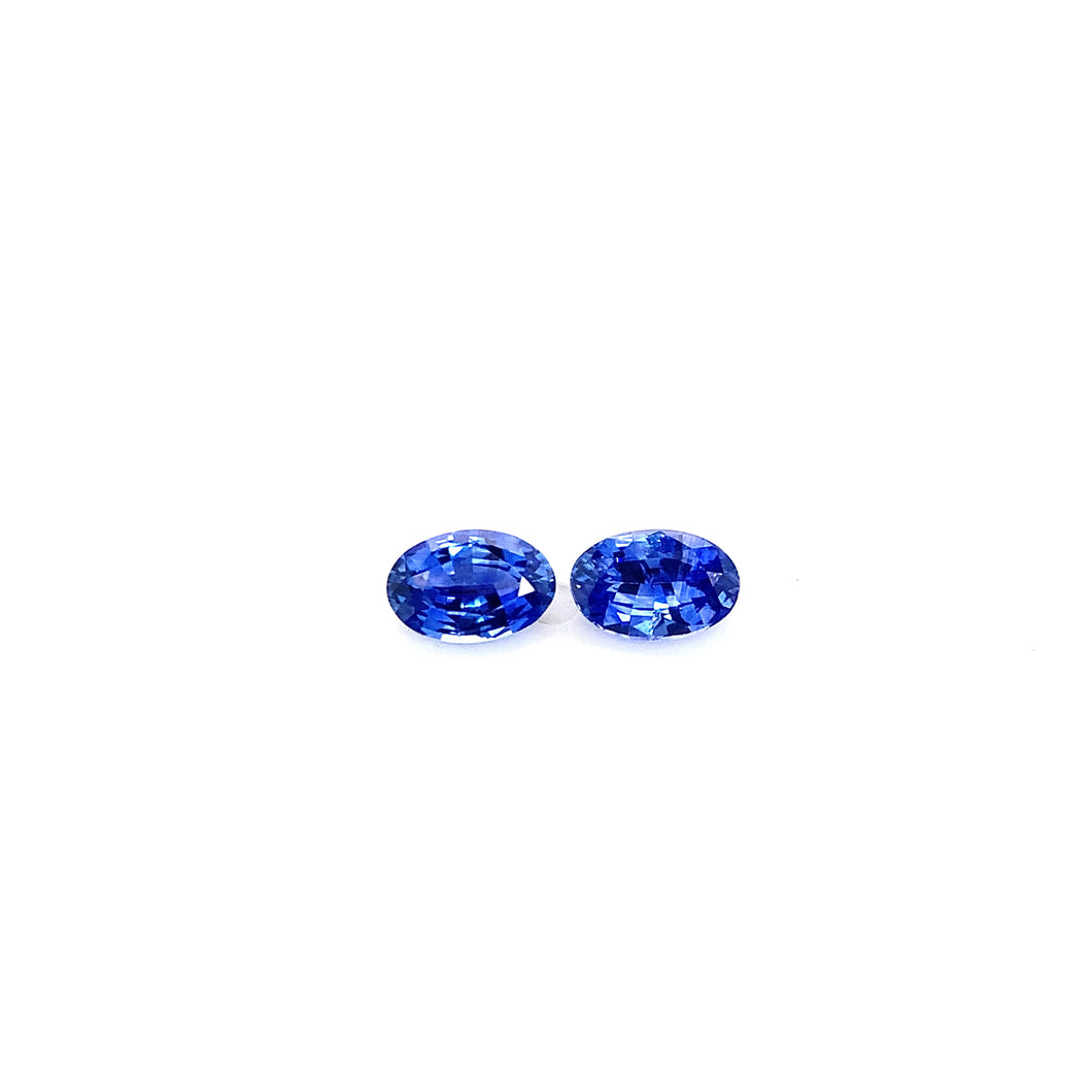 Natural Blue Sapphire Pair 1.18carat