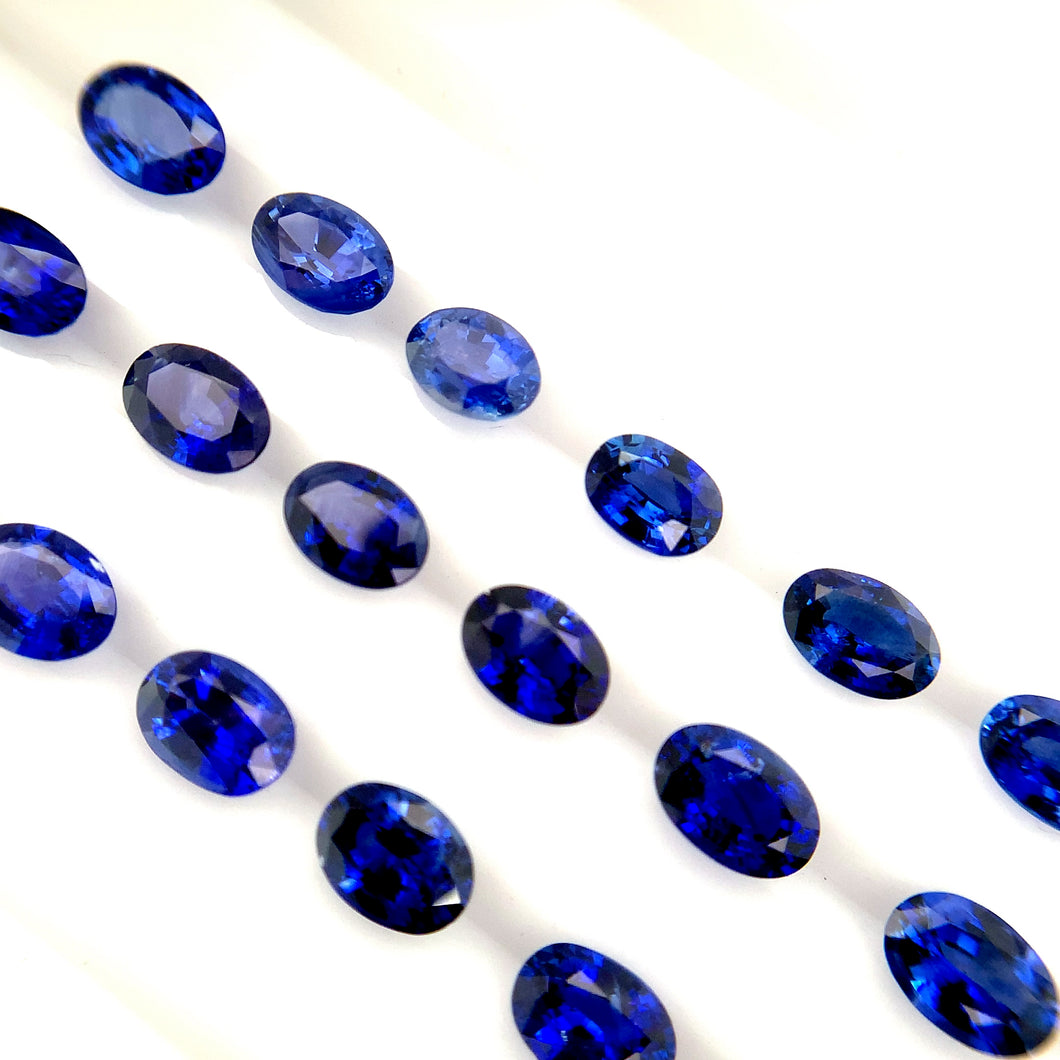 Natural Royal Blue Sapphire 7x5mm 16.83 carat
