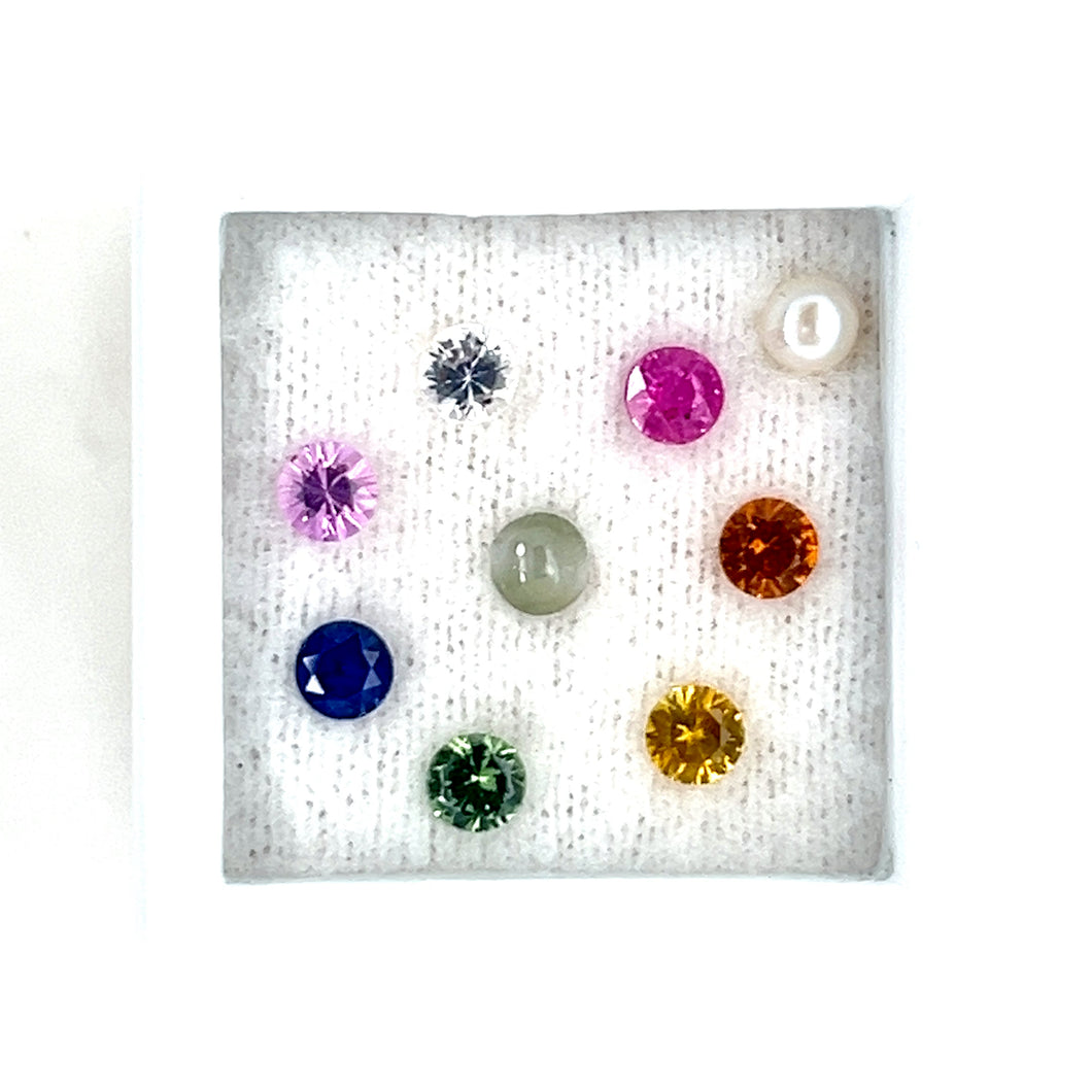 Navaratna Rocks Navaratna Gemstones (9 Stones) - 3mm