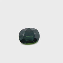 Load and play video in Gallery viewer, 6.44ct Natural Cushion Green Sapphire
