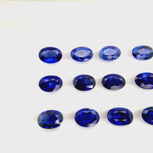 Load and play video in Gallery viewer, Natural Royal Blue Sapphire 7x5mm 16.83 carat
