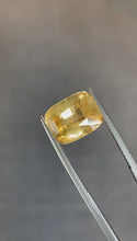 Load and play video in Gallery viewer, 6.46ct Natural Cushion Yellow Sapphire
