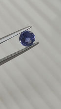 Load and play video in Gallery viewer, 1.30ct Natural Round Blue Sapphire
