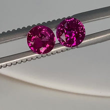 Load and play video in Gallery viewer, 1.55 carats One Pair of Natural Round Ruby.
