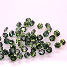 Load image into Gallery viewer, 3.5+mm Round Teal Sapphire (14.94Ct)-55 Pcs.
