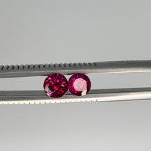 Load image into Gallery viewer, One Pair Round Natural Pink Sapphire.
