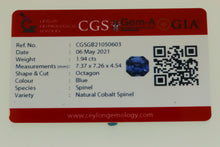 Load image into Gallery viewer, 1.94 ct  Natural Cobalt Spinel
