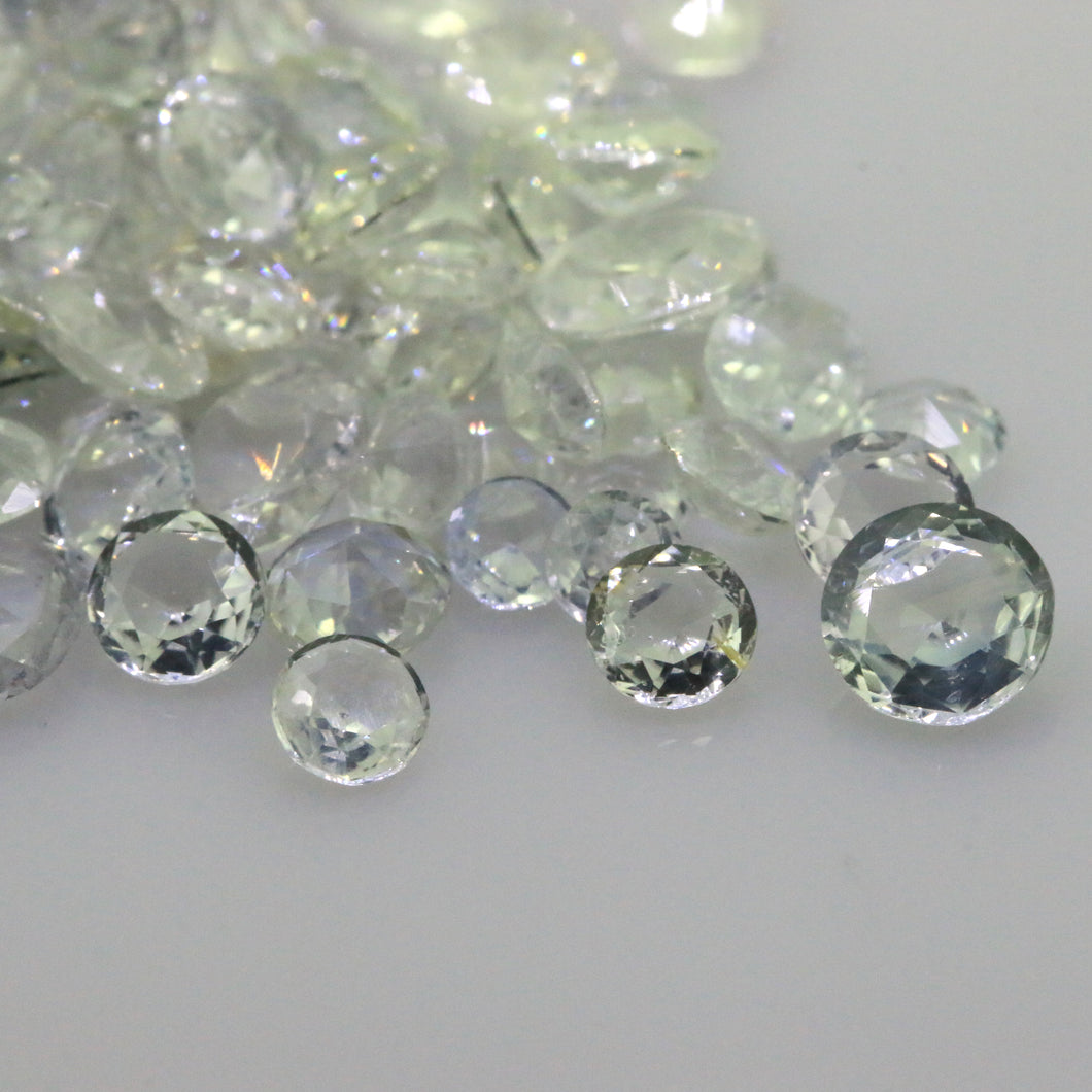 Round/Oval Mix Natural White Sapphire Lot (211.65ct)