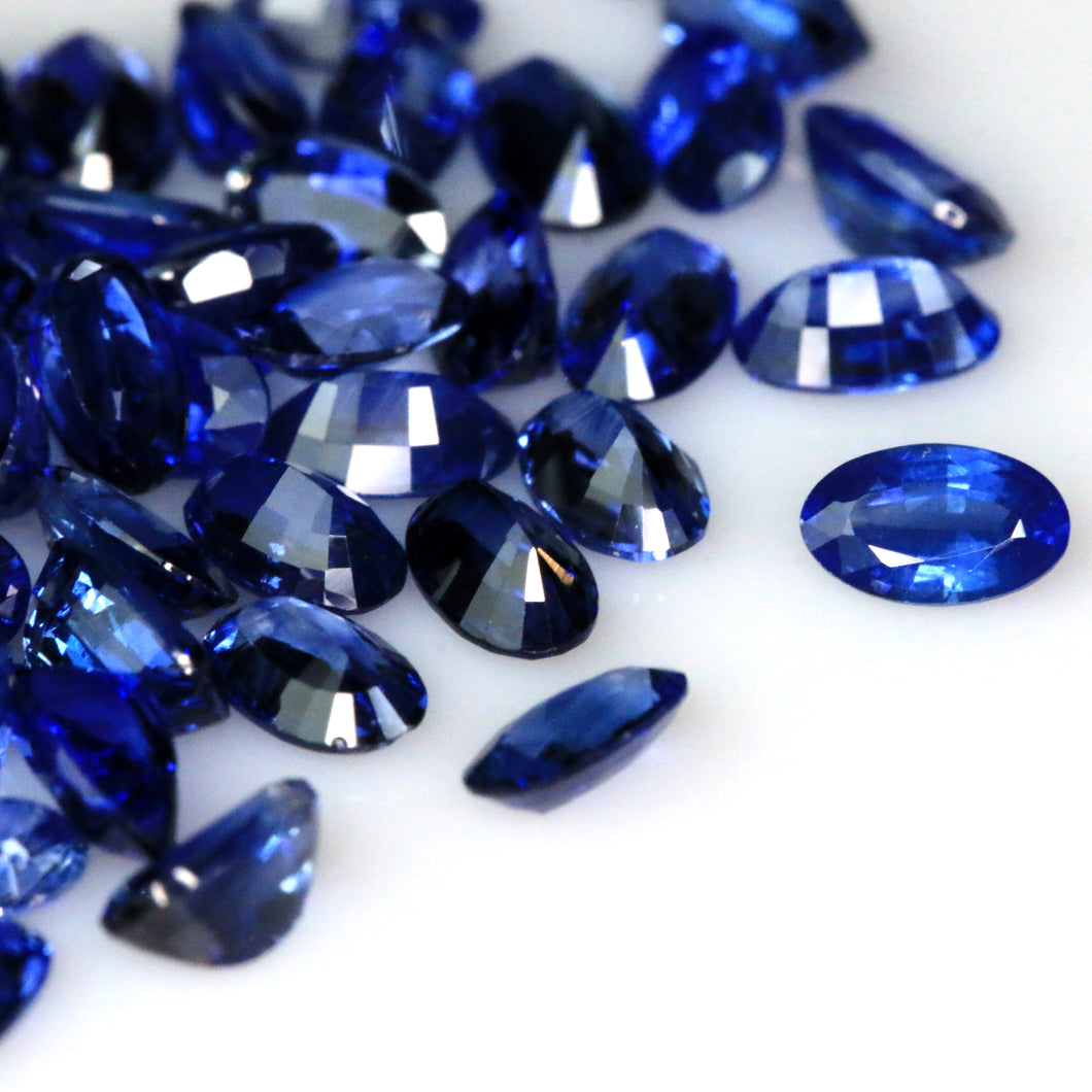5x3mm Oval Natural Blue Sapphire (104.37Ct)