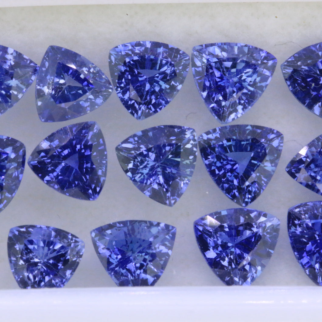 5.5mm Trillient (G) Natural Blue Sapphire Lot (11.06ct)