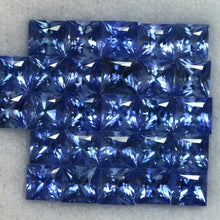 Load image into Gallery viewer, 3.2mm Square Princess Natural Blue Sapphire Lot 5.16Ct-25Pcs.
