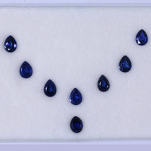 Load image into Gallery viewer, 11.02ct Natural  Blue Sapphire 8x6mm oval &amp; Pear shape
