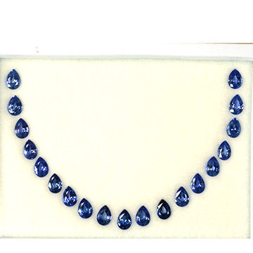 16.33ct Natural  Blue Sapphire 7x5mm Pear shape