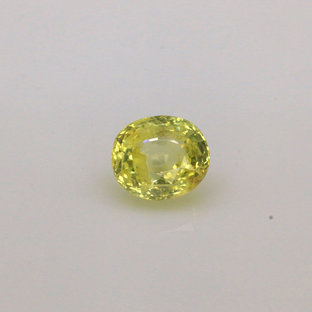 4.81ct Natural Oval Yellow Sapphire
