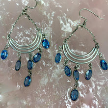 Load image into Gallery viewer, Natural Blue Topaz Earrings
