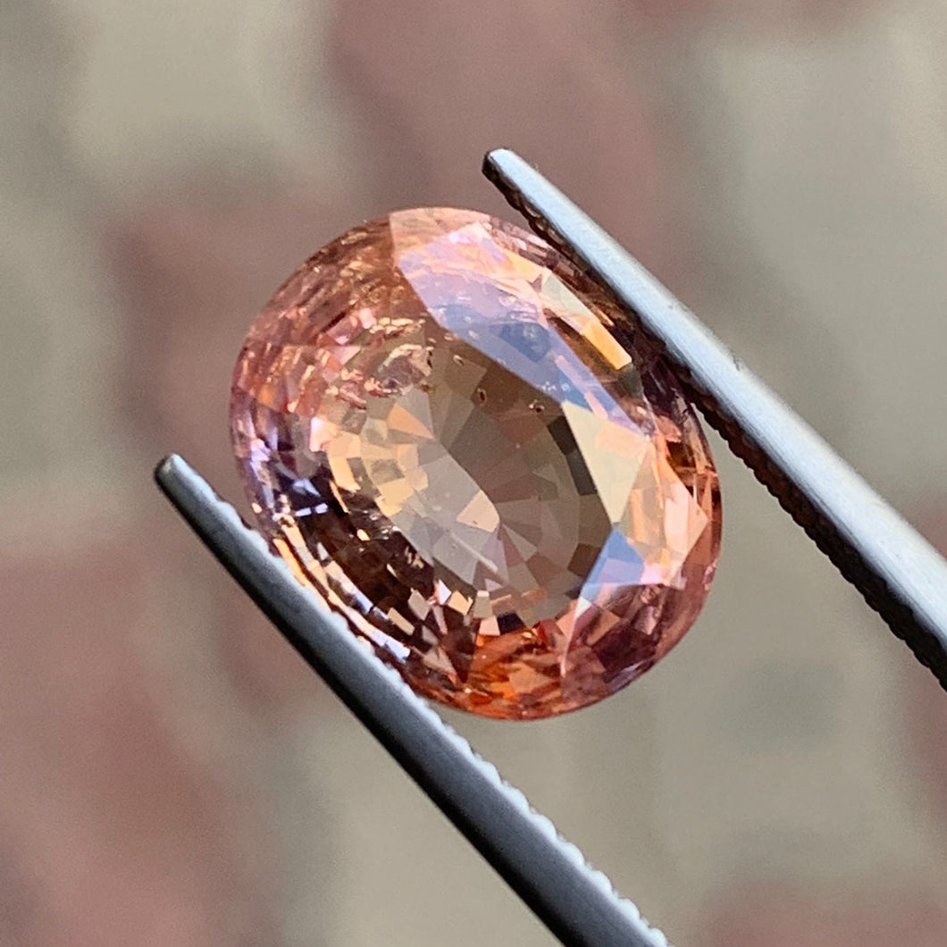 6.53ct Natural Oval Padparadscha