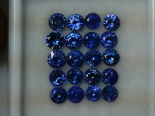 Load and play video in Gallery viewer, 8.75ct Natural Blue Sapphire  4.5 mm Round One Lot
